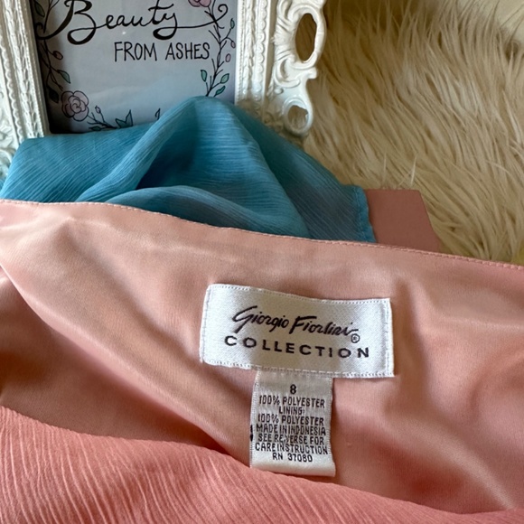 VIntage Giorgio Fiorini Pastel Slip Dress - Picture 4 of 4